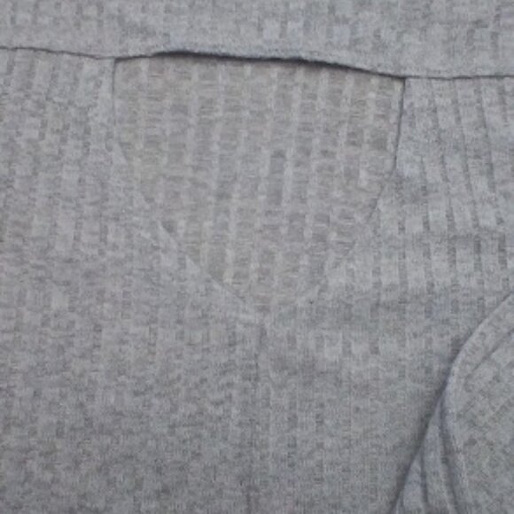 Awake Designer-Ribbed knit Long-sleeves Light Gray Pullover Tunic Sweater Sz: XS - Picture 9 of 13